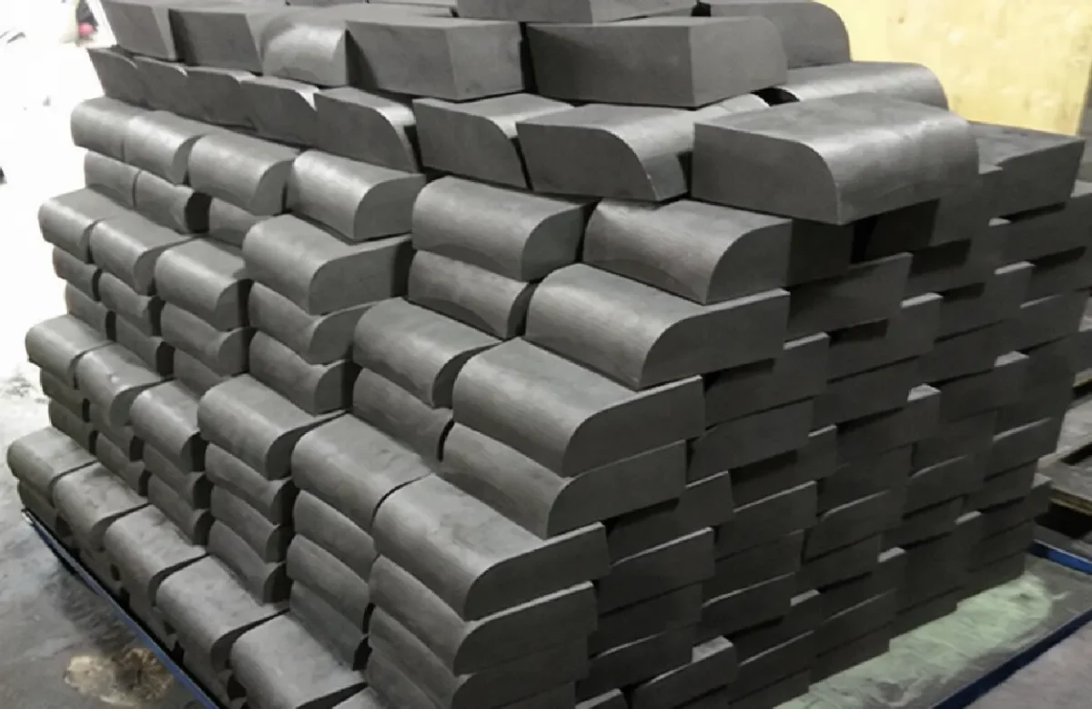 graphite block004 Carbon graphite block for manufacturing mechanical components and wear-resistant parts
