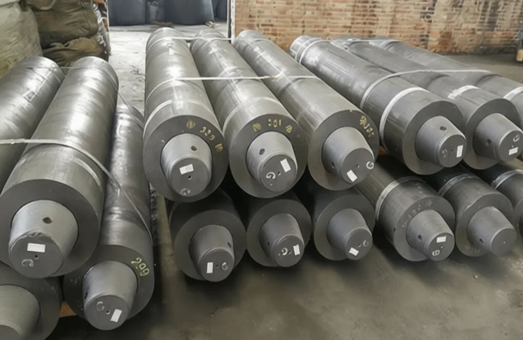 Carbon graphite electrode with excellent electrical conductivity and thermal stability