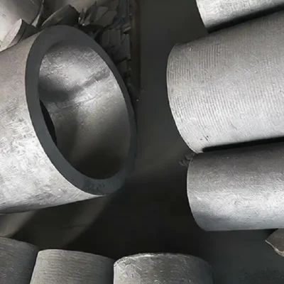 Large graphite tube for heavy-duty equipment and industrial manufacturing